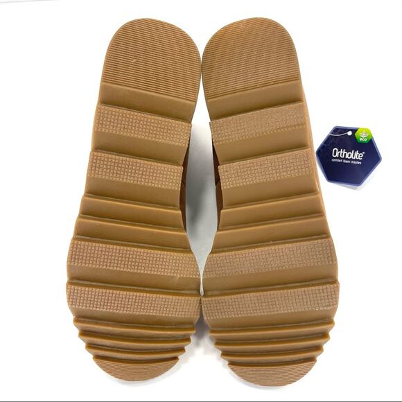 Sonoma Ortholite Eco Women Brown Winter Bootie Sz 10 Faux Suede/Fur Lace-Up New - Picture 8 of 16